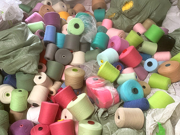 常州紗線回收現(xiàn)場