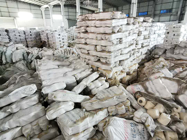 棉紗回收現(xiàn)場