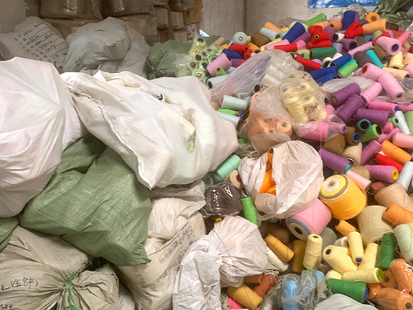 南寧紗線回收現(xiàn)場(chǎng)